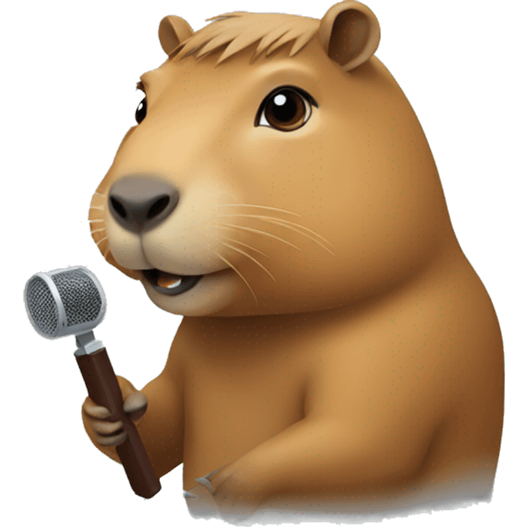 capybara news reporter emoji