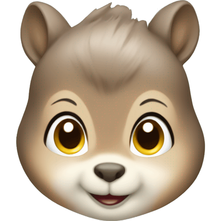 Cute female squirrel  emoji