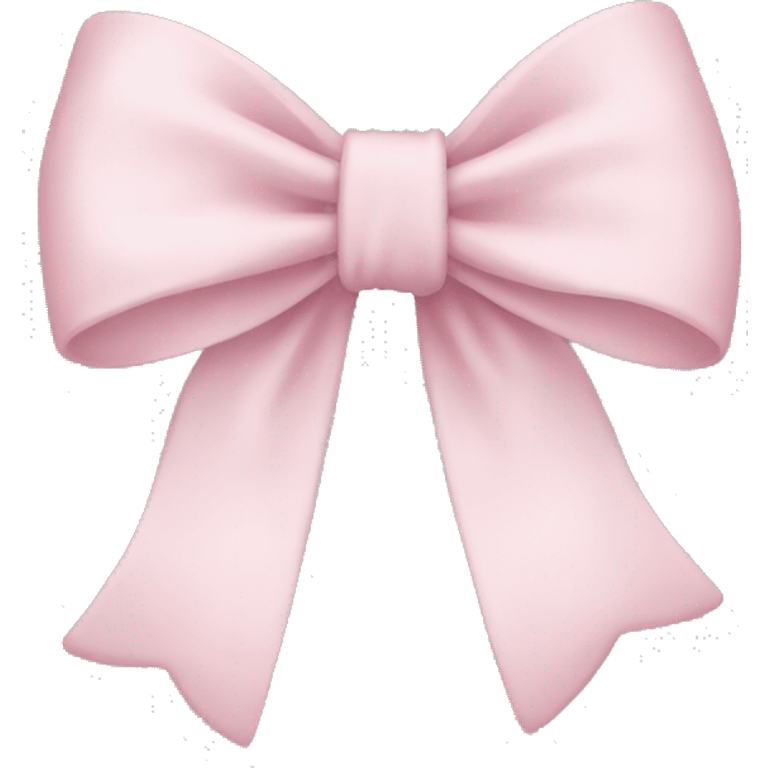 Pale Pink bow emoji