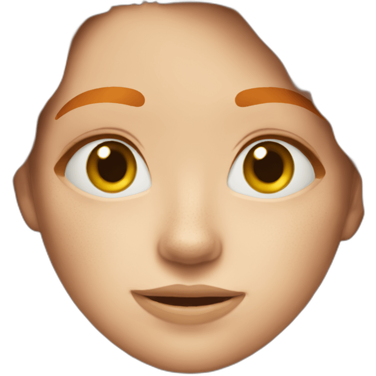 a ginger girl with freckles emoji