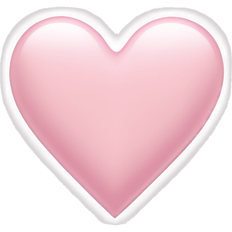 Light pink heart emoji