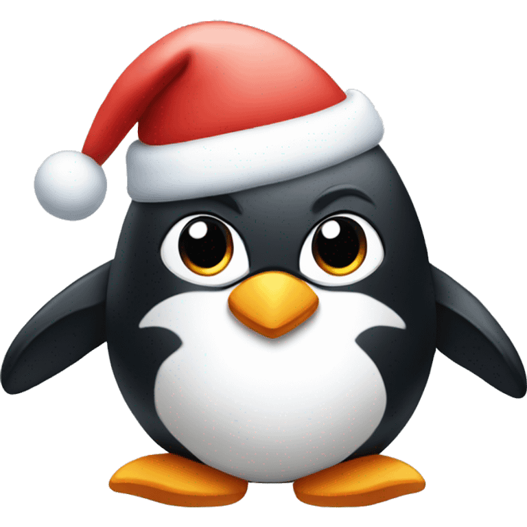 Christmas penguin  emoji