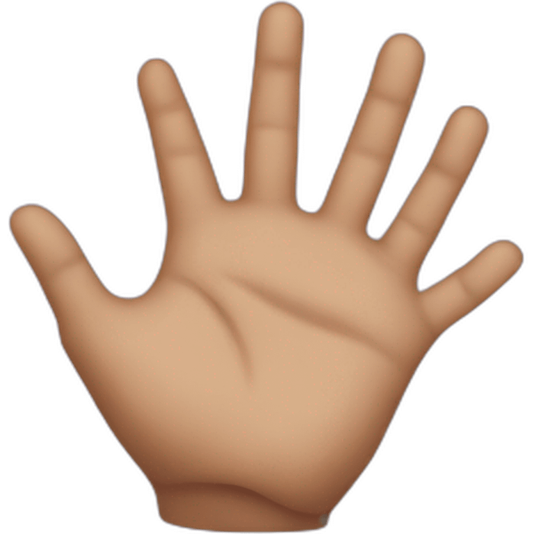 Hands of singer rapper jul emoji