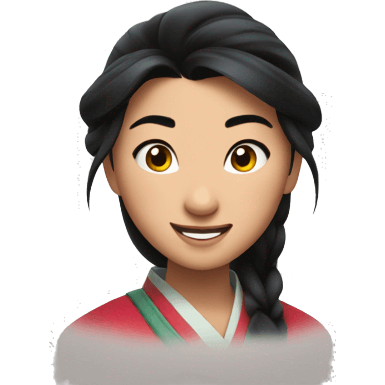 Mulan happy emoji