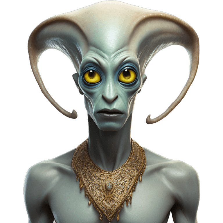 Alien in Aladdin style, oil paint, UFO eyes, intricate lips, exquisite pose, beautiful, desirable, logical, Christian, Arabic emoji