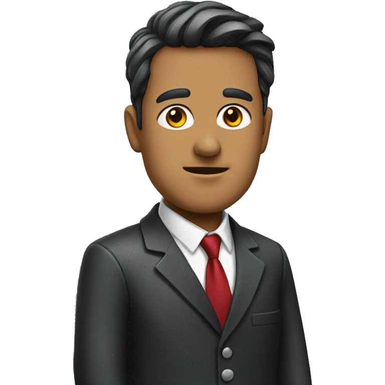 stand man with tie emoji