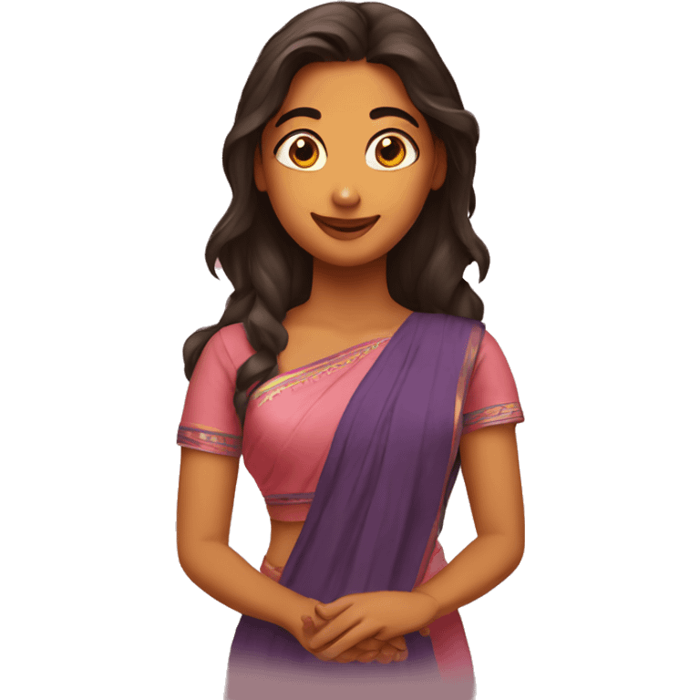 Chennai girl in love and shy emoji