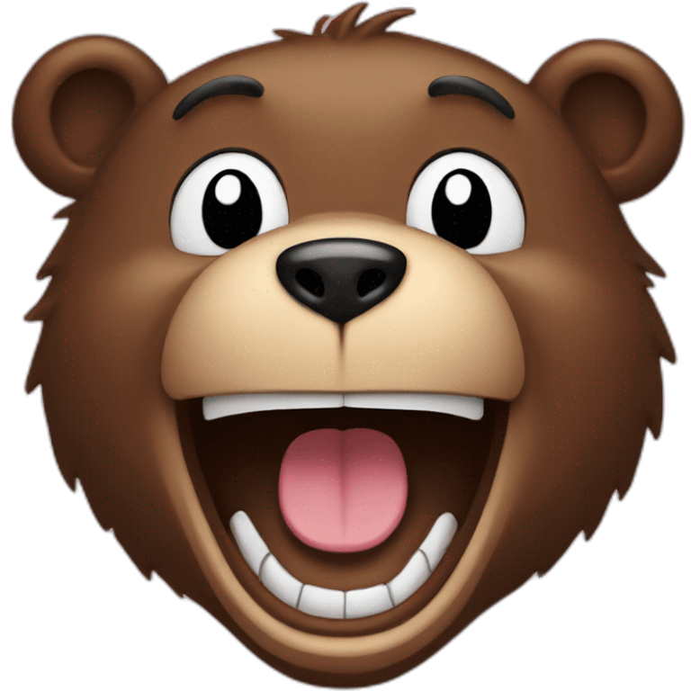 the bear laughs emoji