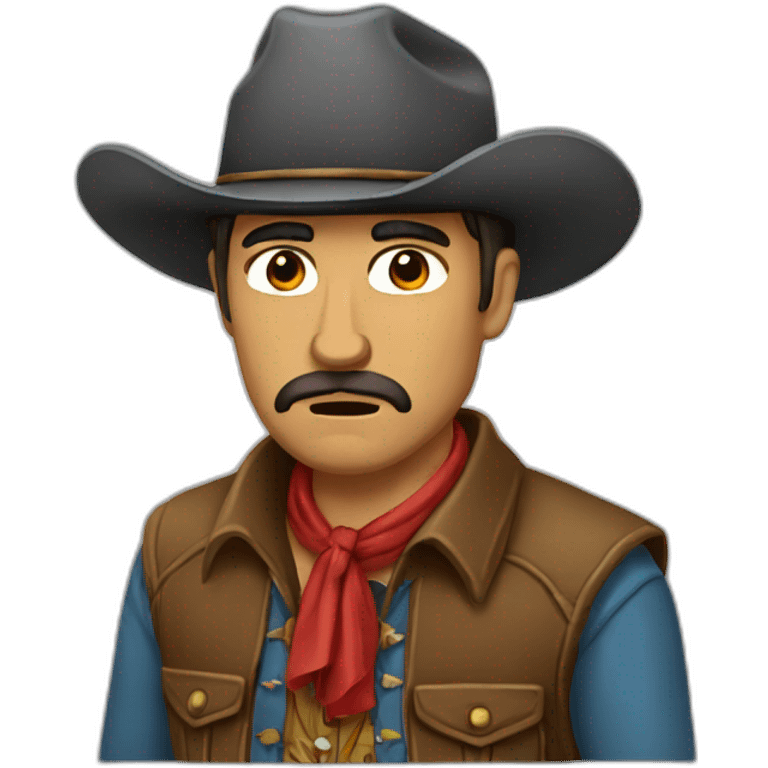 Vaquero triste emoji