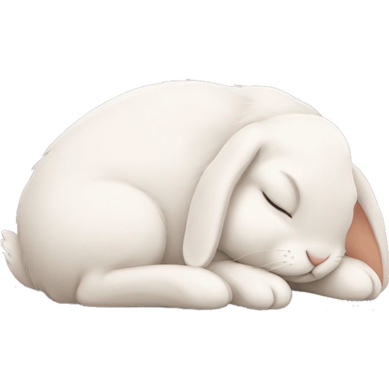 Bunny sleeping emoji