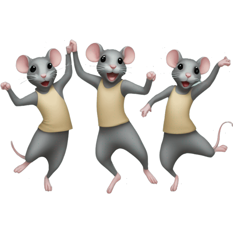 rats dancing ballet  emoji