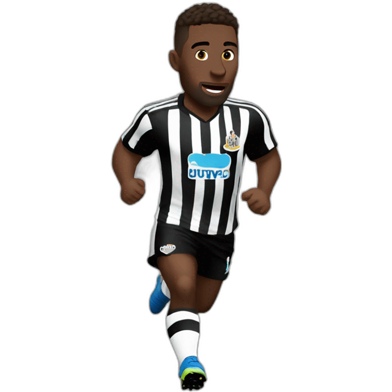 newcastle player running white skin emoji