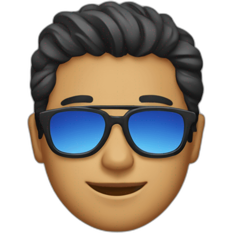 Sánchez with sunglasses emoji