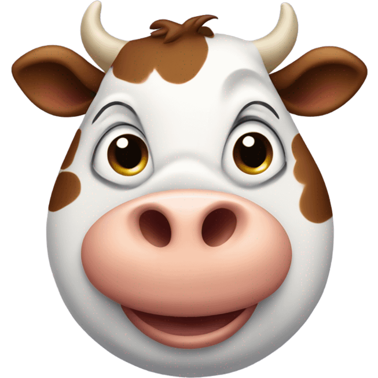 Funny cow emoji