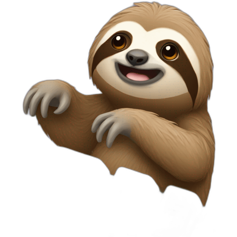 sloth typing on a keyboard emoji