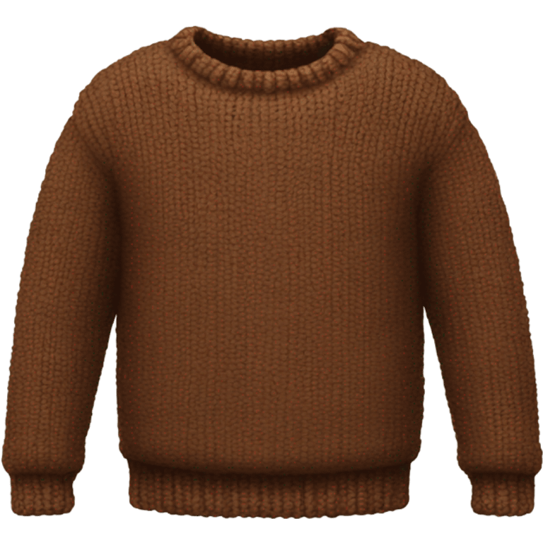 Sweater cozy brown emoji