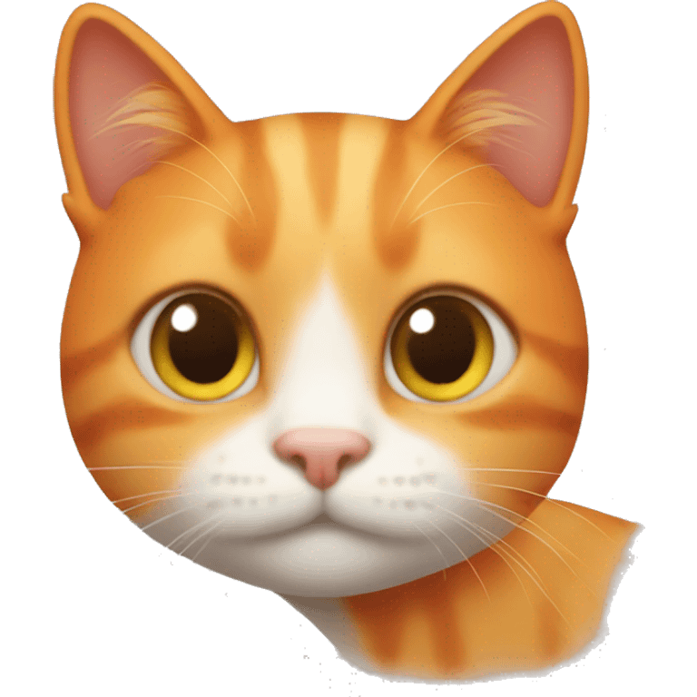 Cute orange cat emoji