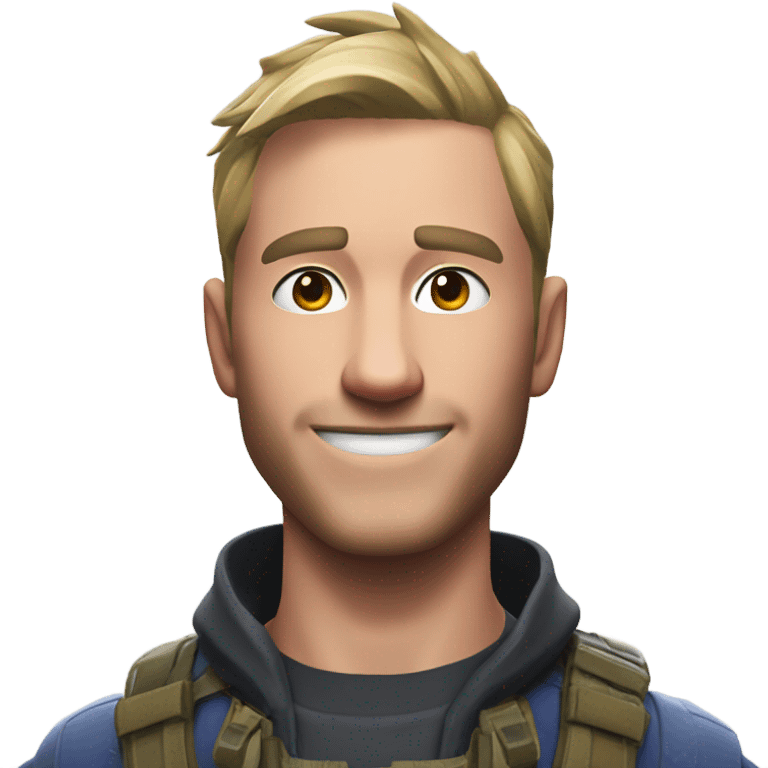 The Fortnite streamer ninja with a low tap emoji