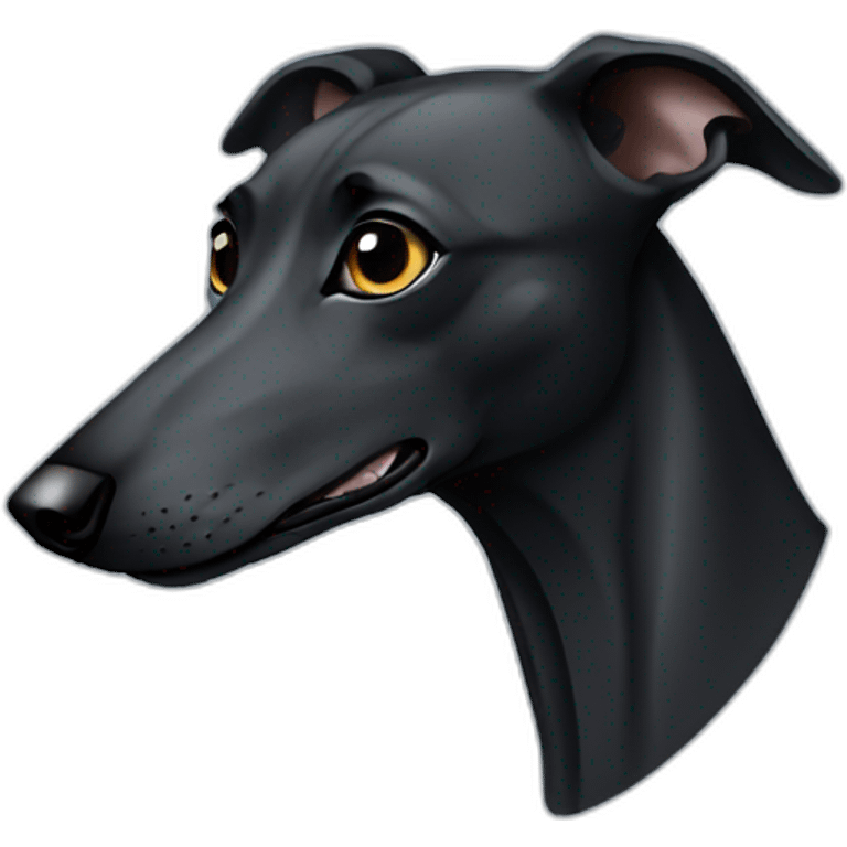 black-greyhound-face emoji