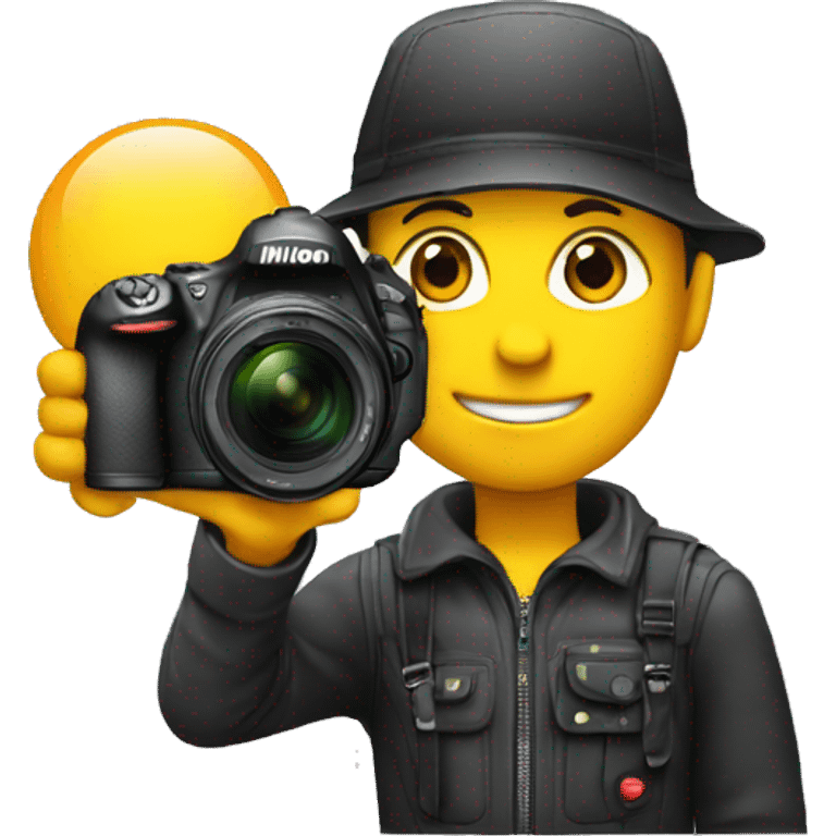 Photographe avec deux Nikon  emoji