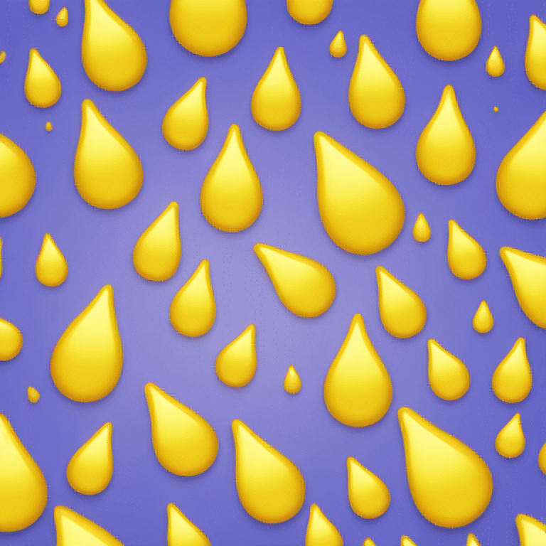 Yellow drop emoji