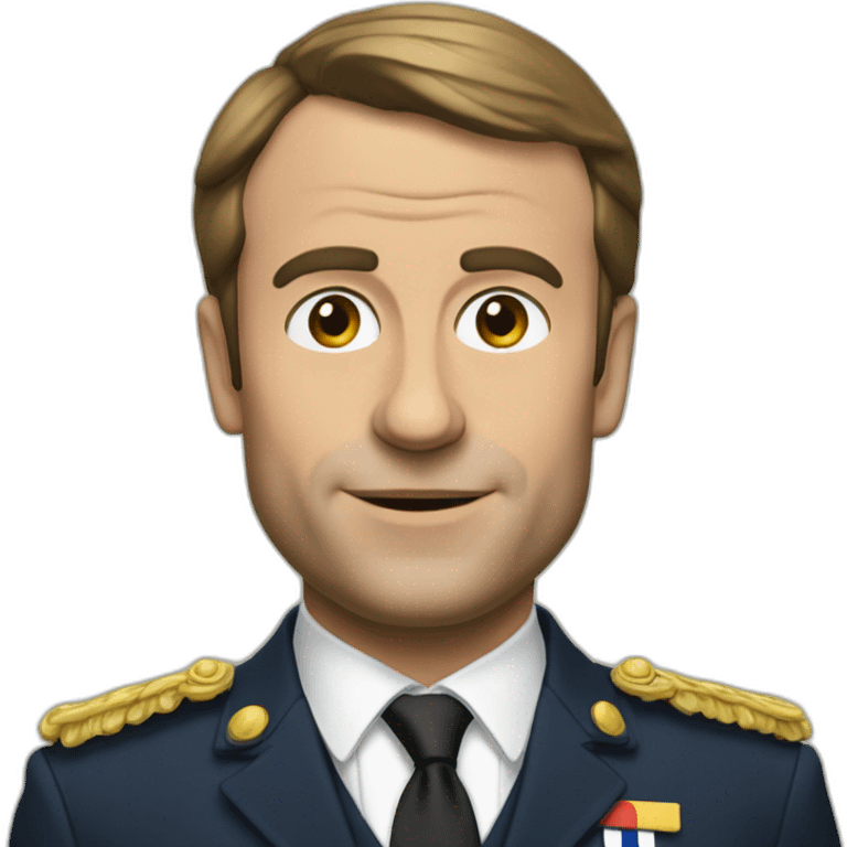 Macron en scouteur emoji