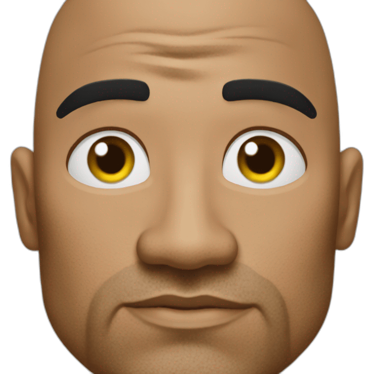 The rock même eyes emoji