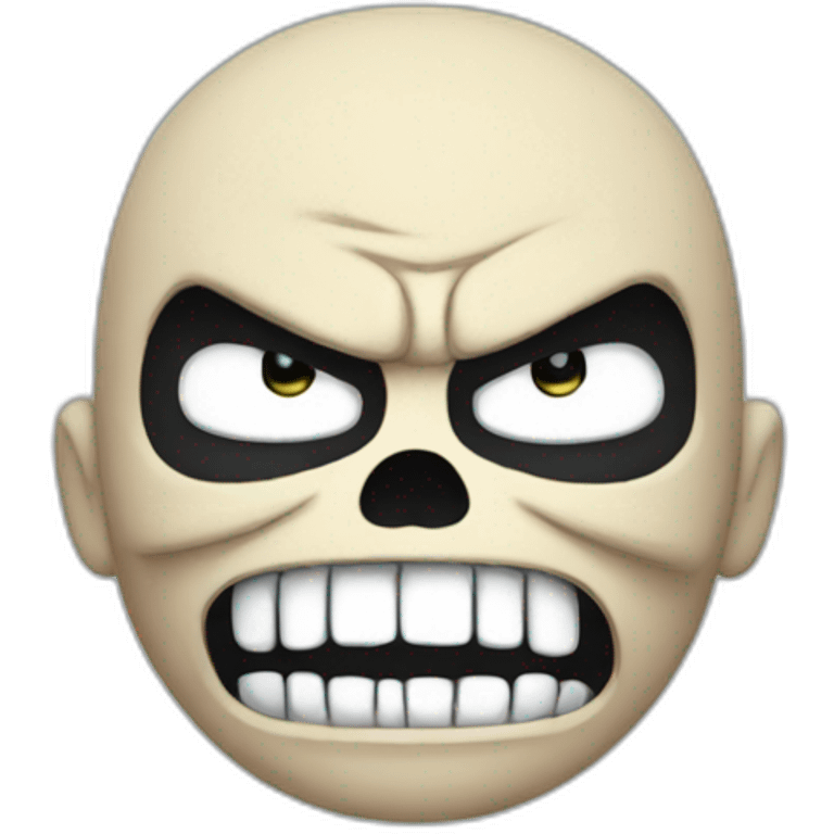 Angry sans emoji