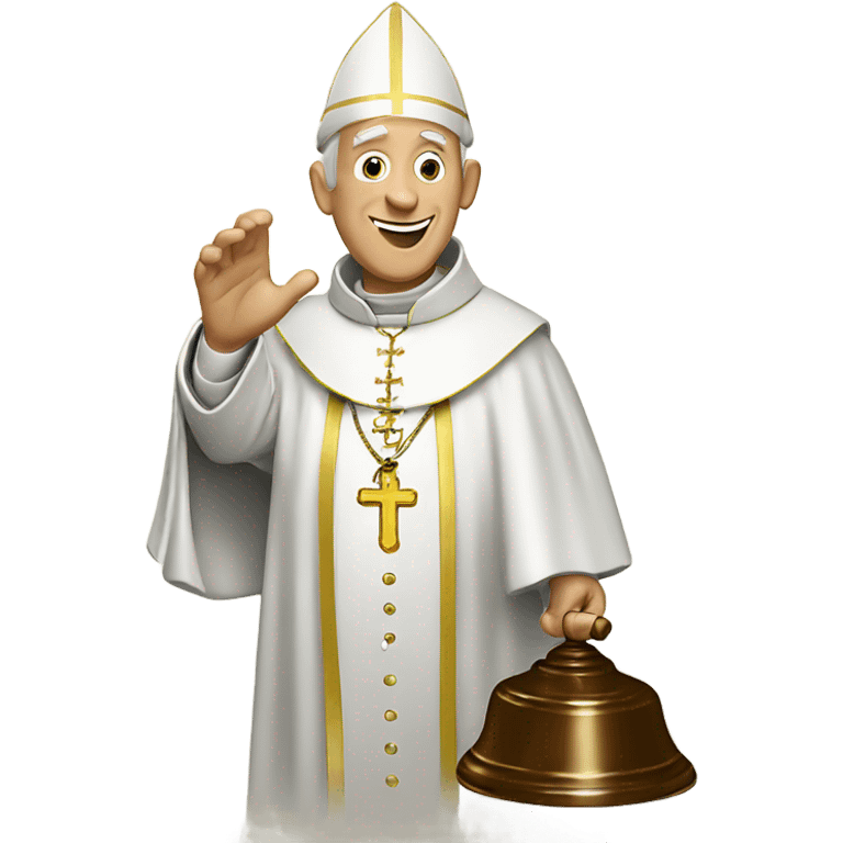 pope ringing bell emoji