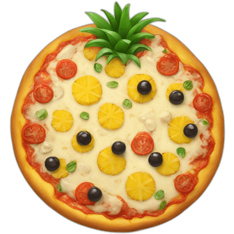 Pineapple pizza emoji