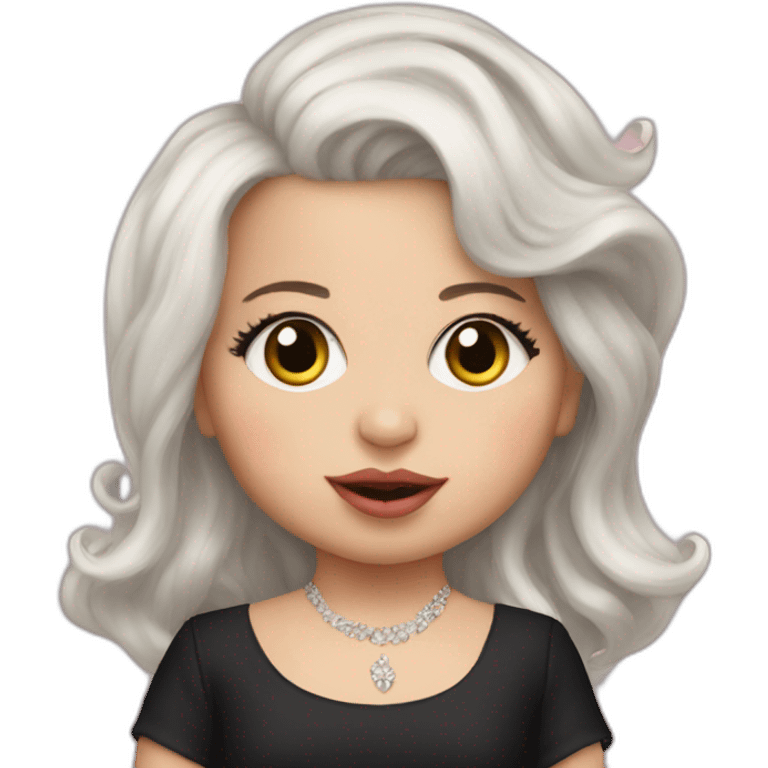 Lady Gaga as a baby emoji