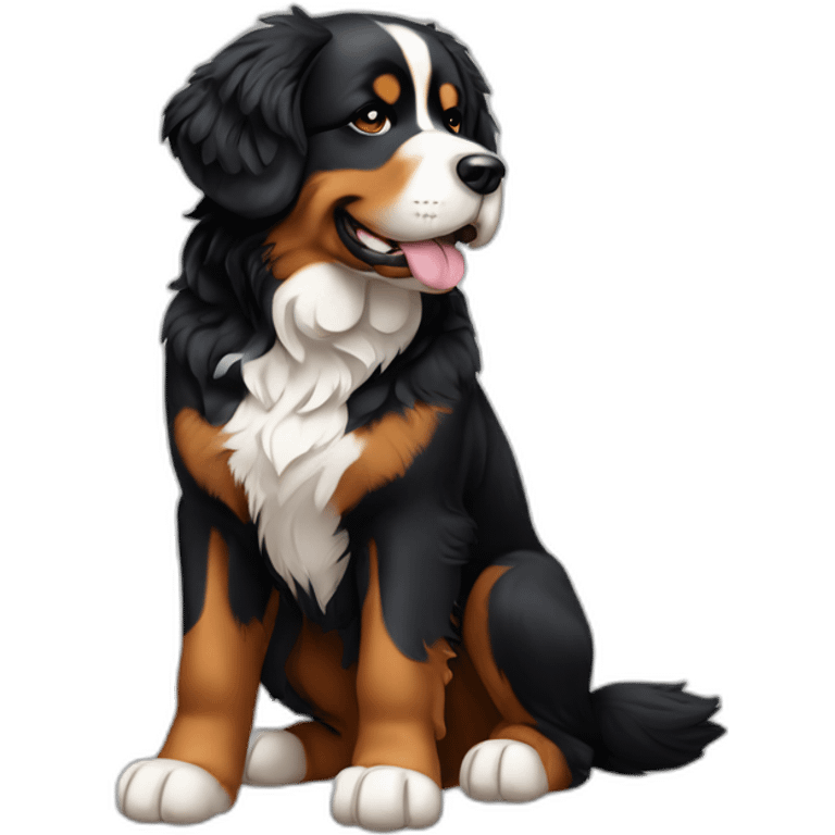 Bernese Mountain Dog Full Body emoji