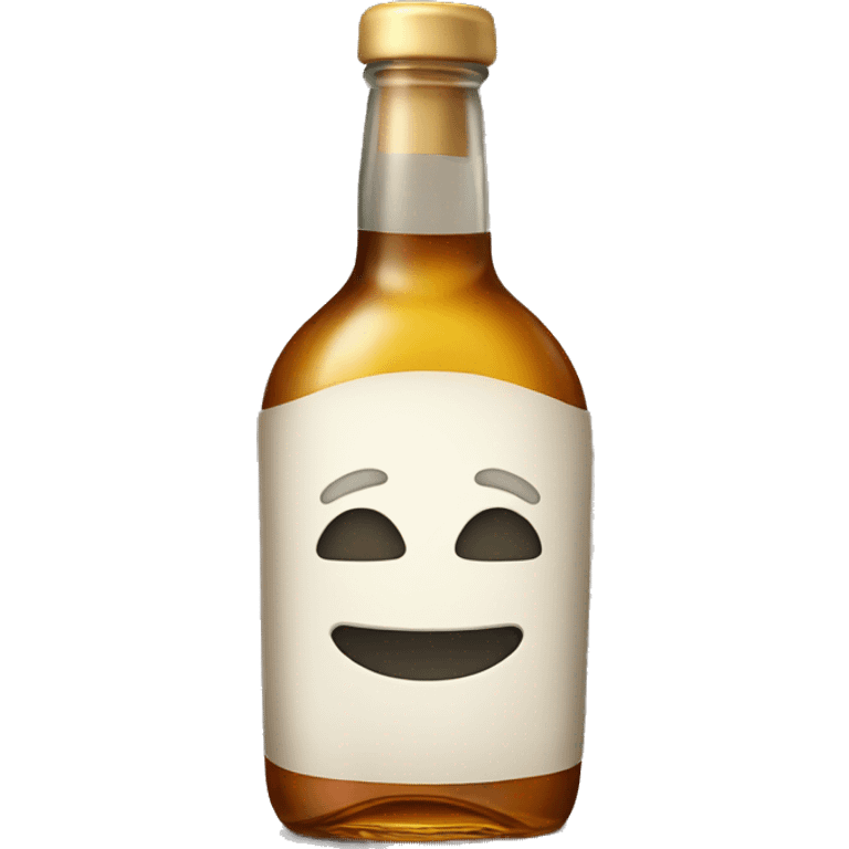 Bottle of alcohol with bow emoji