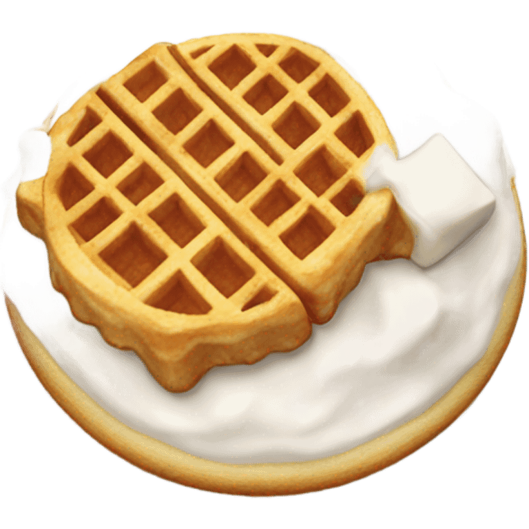 cow on a waffle emoji