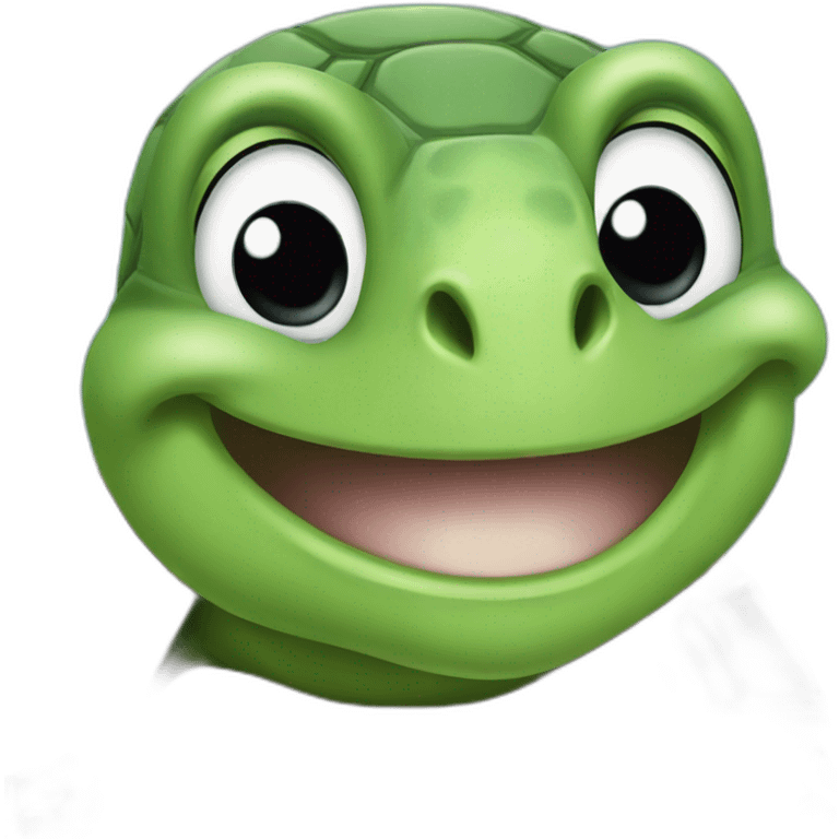 Smiling turtle emoji