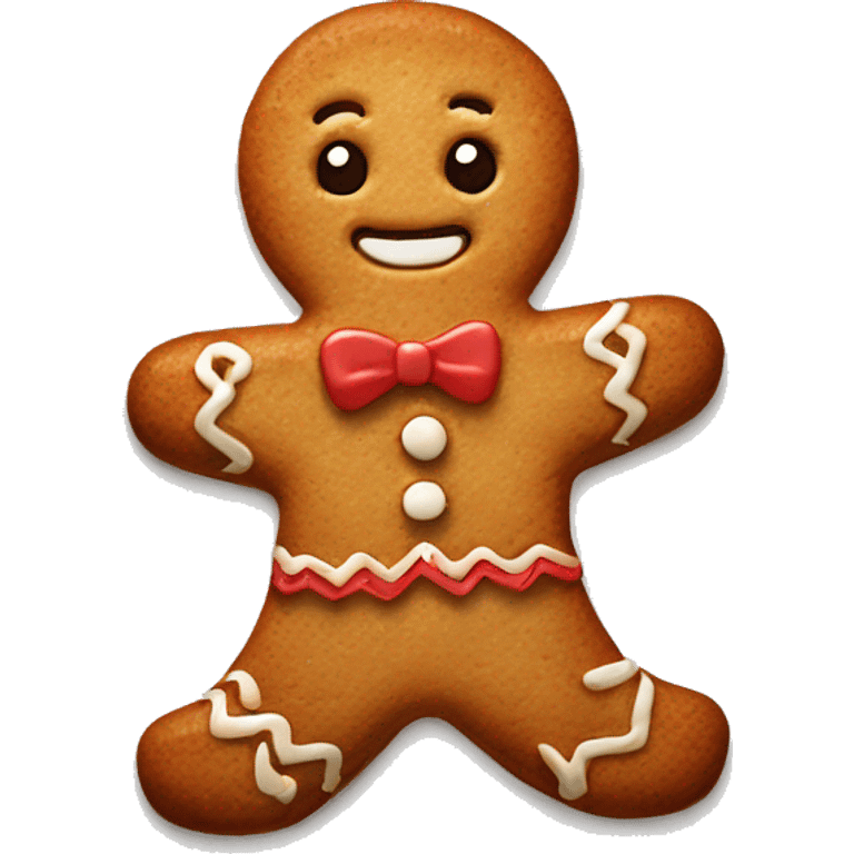 Cute ginger bread cookie emoji