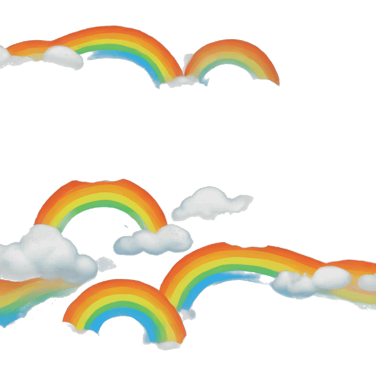 rainbow storm clouds emoji