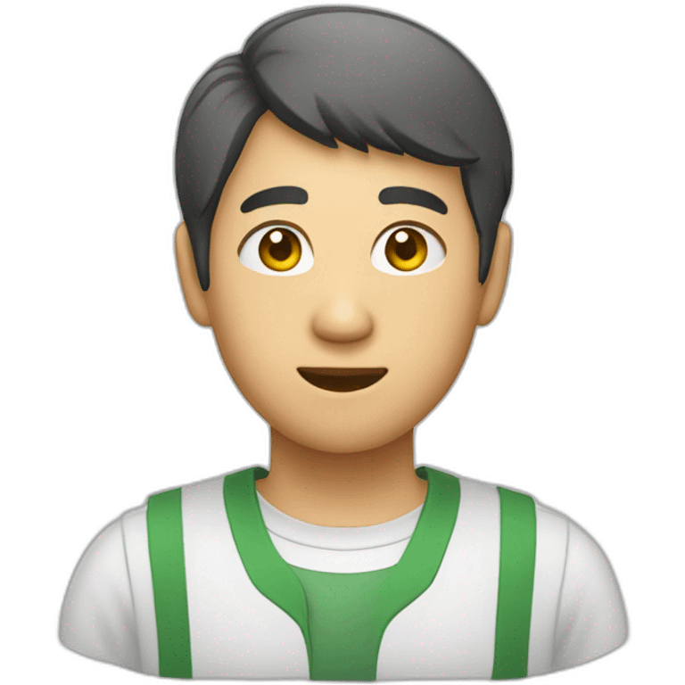 short hair Asian store clerk emoji