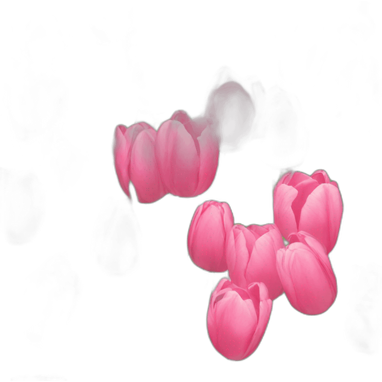 pink tulips emoji