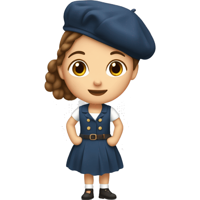 french-girl-with-brown-hair-and-baguette-and-beret emoji