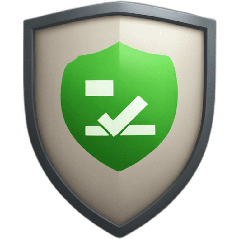 checkmark on shield emoji