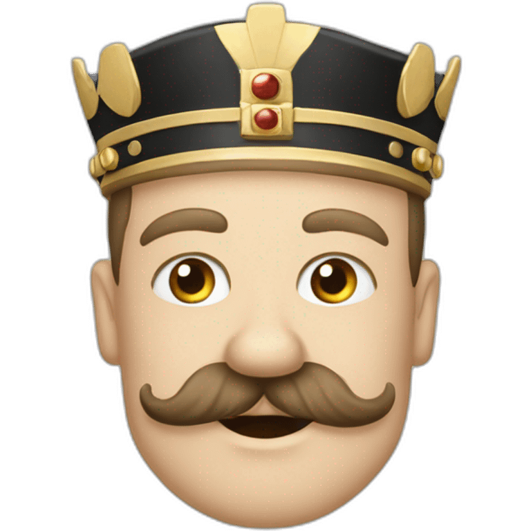 king-charles-adolf-hitler-franking-moustache happy emoji