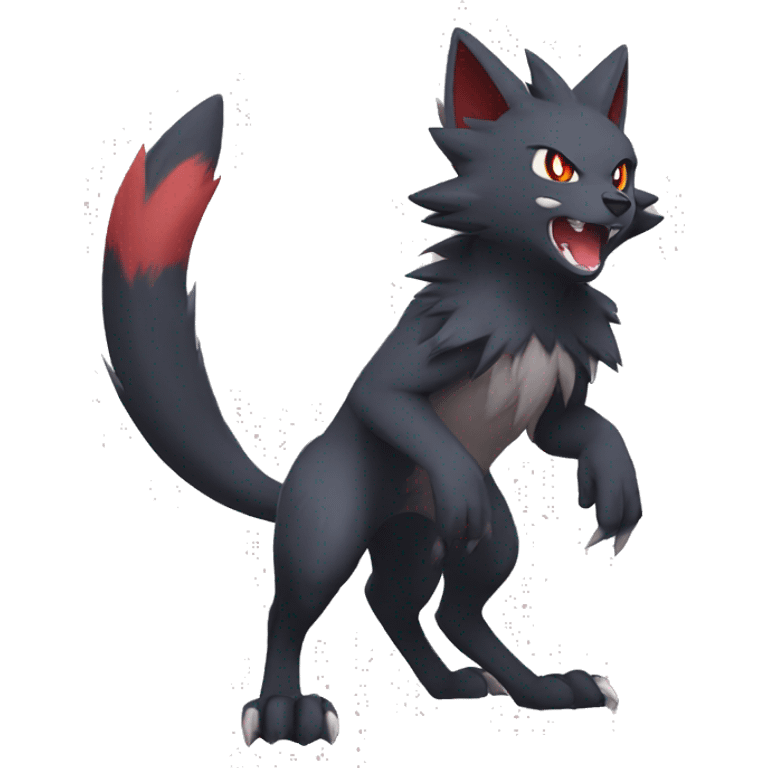 Torracat-Zoroark-Mightyena-Zorua full body emoji