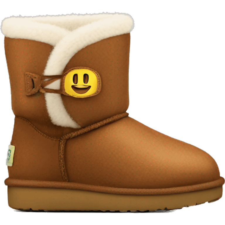 Brown chestnut coloured ultra mini boot uggs emoji