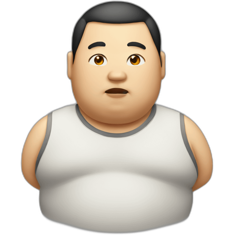 Fat Chinese guy emoji