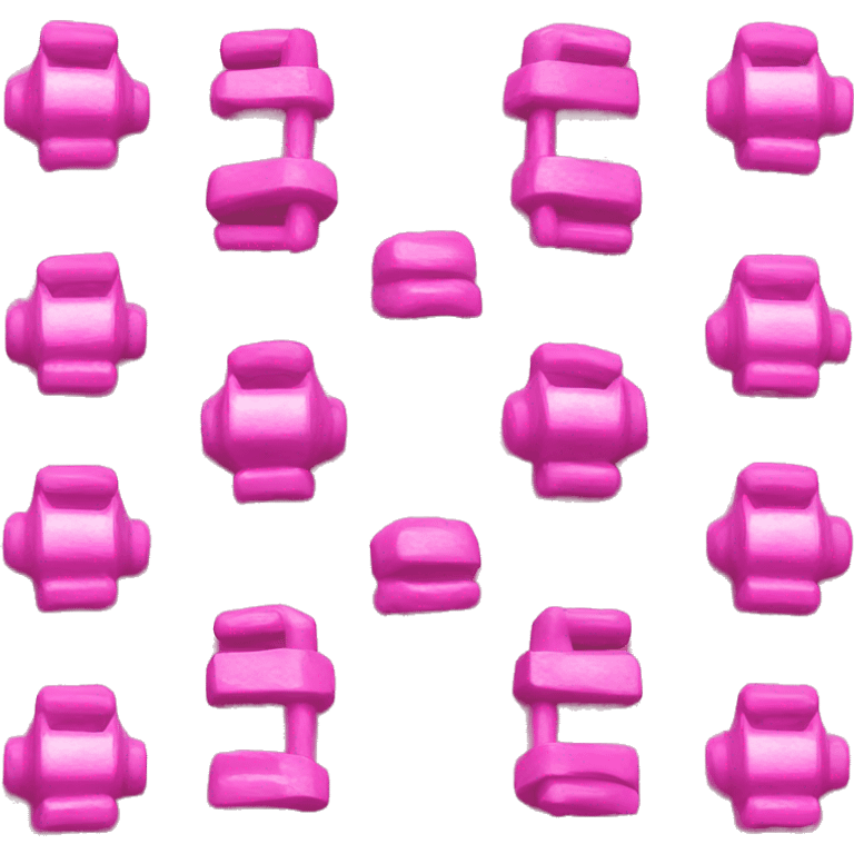 pink aesthetic dumbell emoji