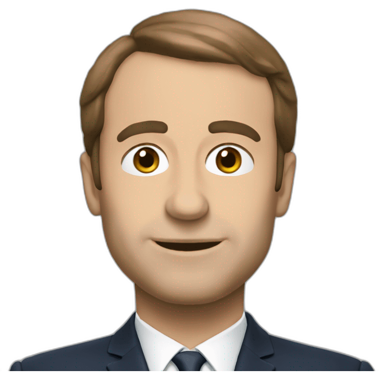 Macron obeise emoji