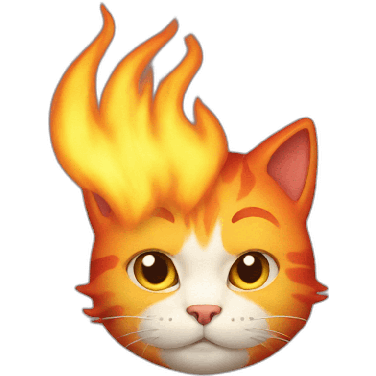 fire cat emoji