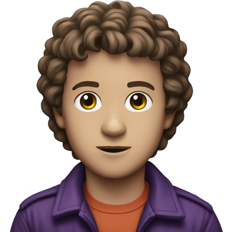 Stranger things with purple emoji