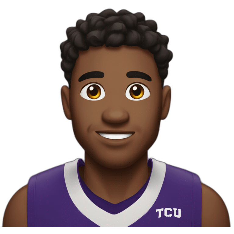 Tcu Basketball player no.9 emoji